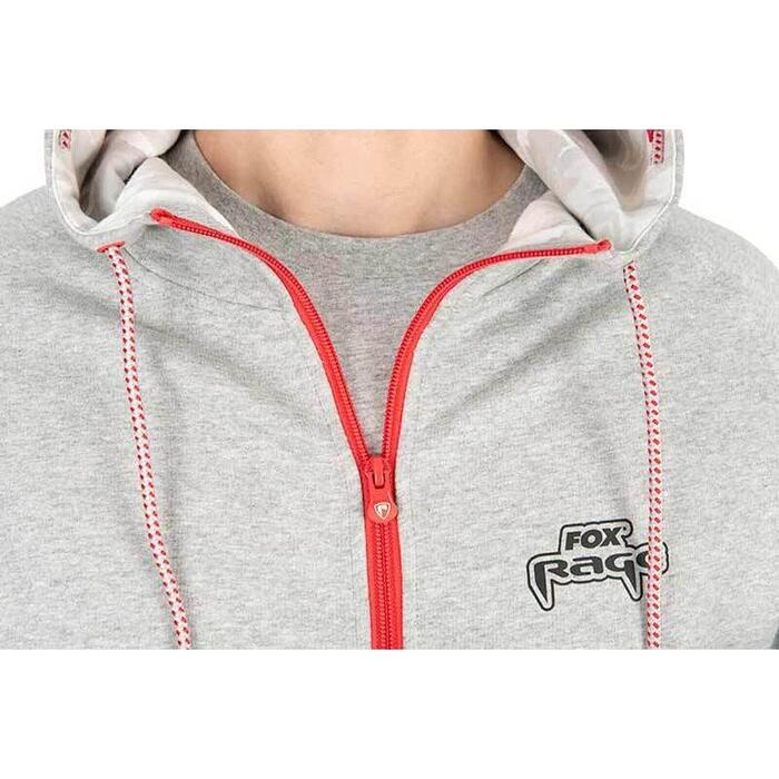 Fox Rage Zip Hoody Light Grey L