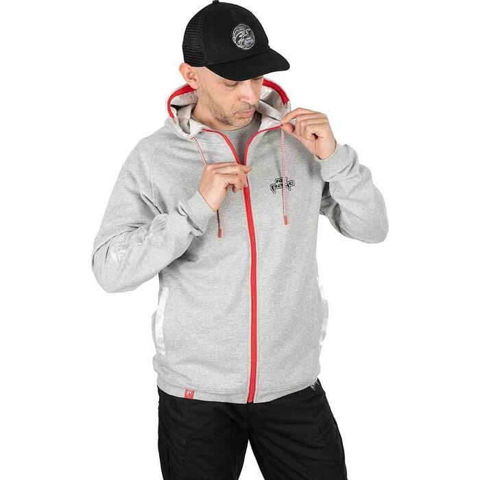Fox Rage Zip Hoody Light Grey XL