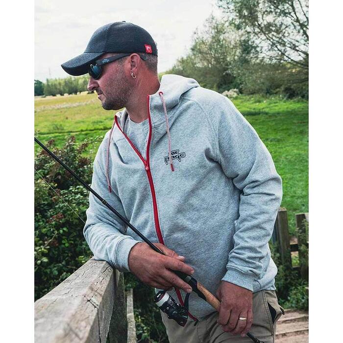 Fox Rage Zip Hoody Light Grey XXL