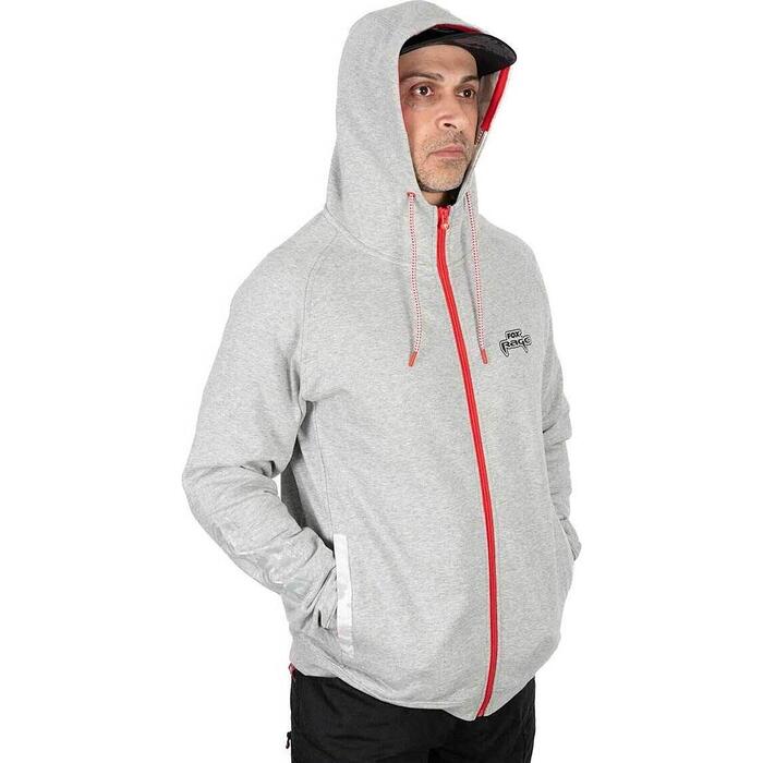 Fox Rage Zip Hoody Light Grey XXXL