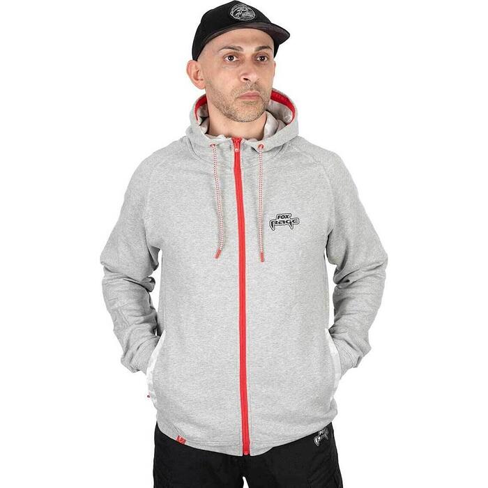 Fox Rage Zip Hoody Light Grey XXXL
