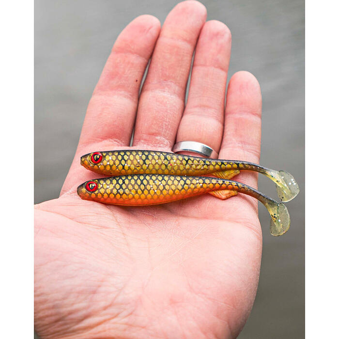 Fox Rage Slick Shad 11cm Natural Perch UV