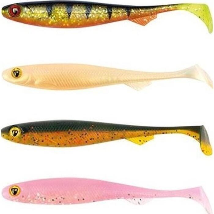 Fox Rage Slick Shad Mixed Colours UV 11cm PPDP 4st