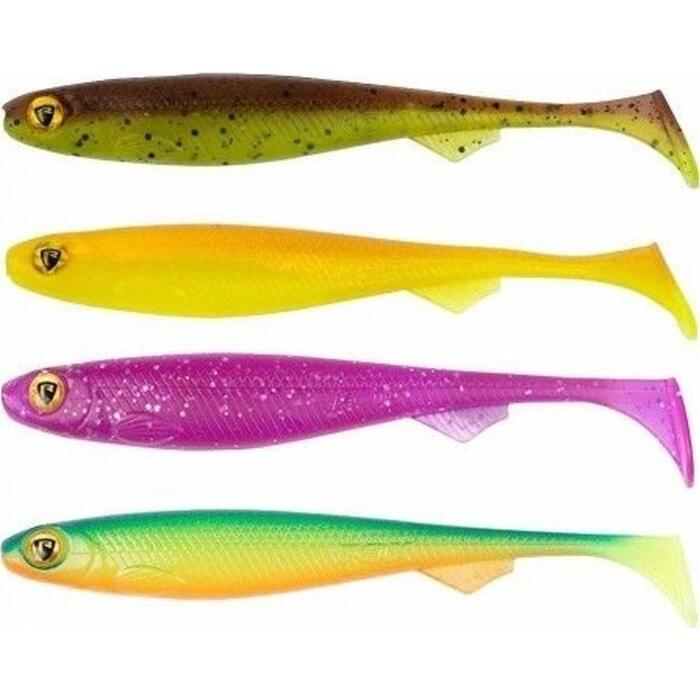 Fox Rage Slick Shad Mixed Colours UV 11cm GSPB 4st