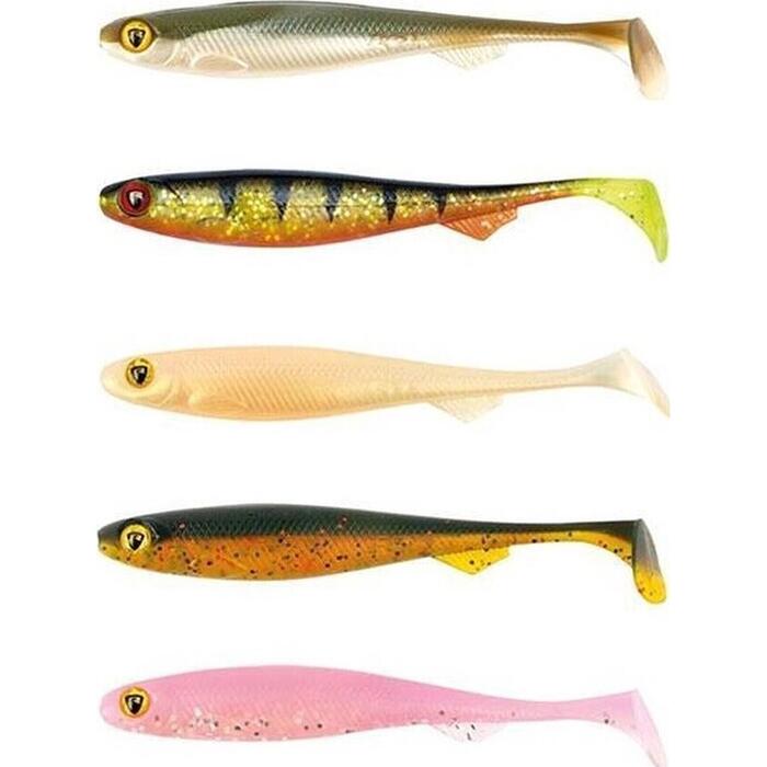 Fox Rage Slick Shad Mixed Colours UV 7cm APPDP 5st