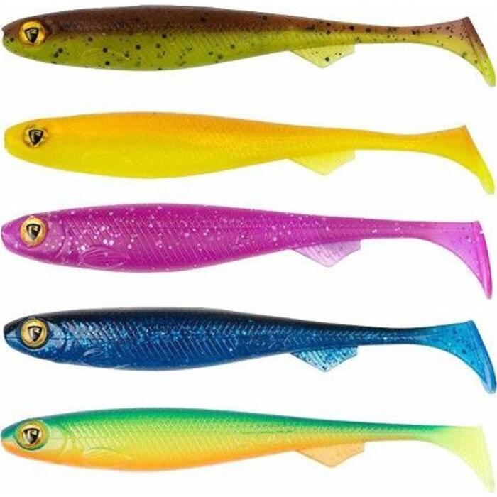 Fox Rage Slick Shad Mixed Colours UV 7cm GSPBB 5st