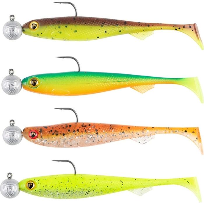 Fox Rage Slick Shad Mixed Colours UV Loaded 7cm 5gr 4st