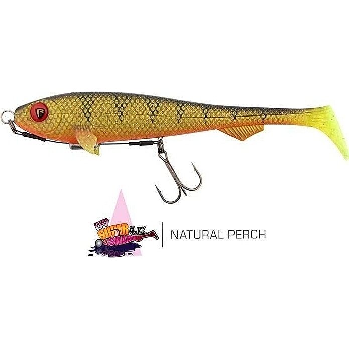 Fox Rage Super Slick Shad Loaded 23cm UV Natural Perch