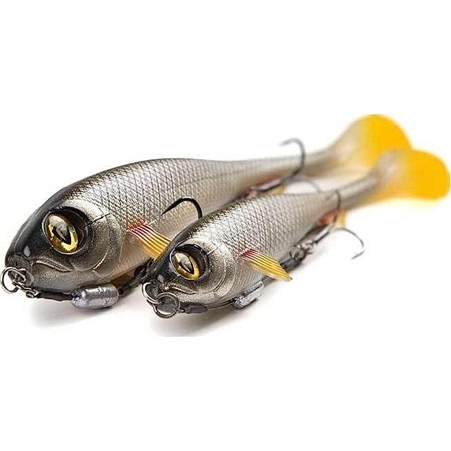 Fox Rage Super Slick Shad Loaded 23cm UV Silver Ghost