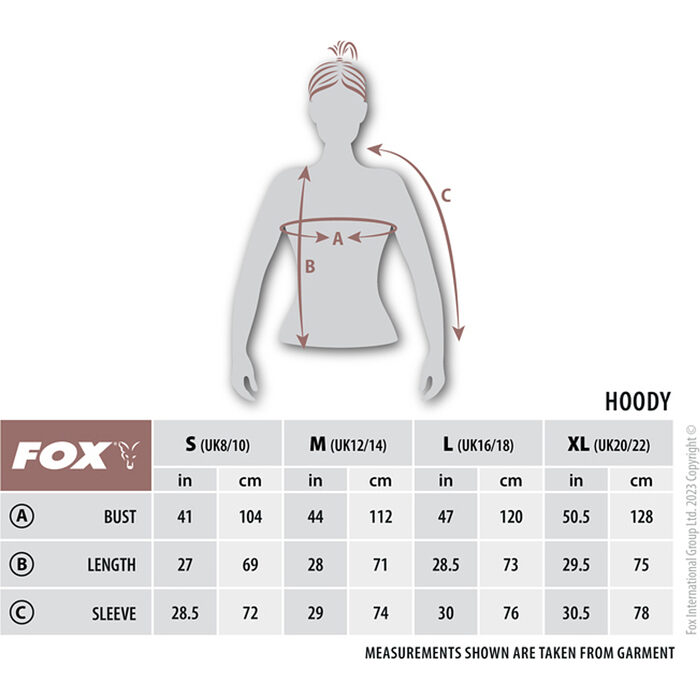 Fox Womens Zipped Hoodie Large