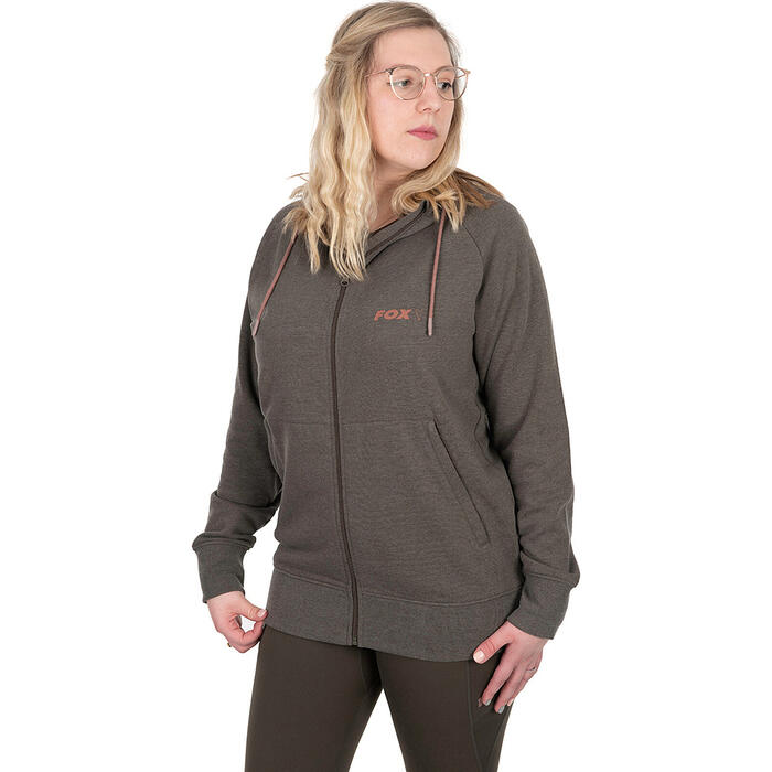 Fox Womens Zipped Hoodie Large