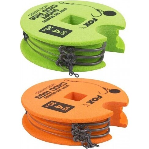 Fox Stiff Rig Breaked Chod Rigs 25lb Size 6 STD