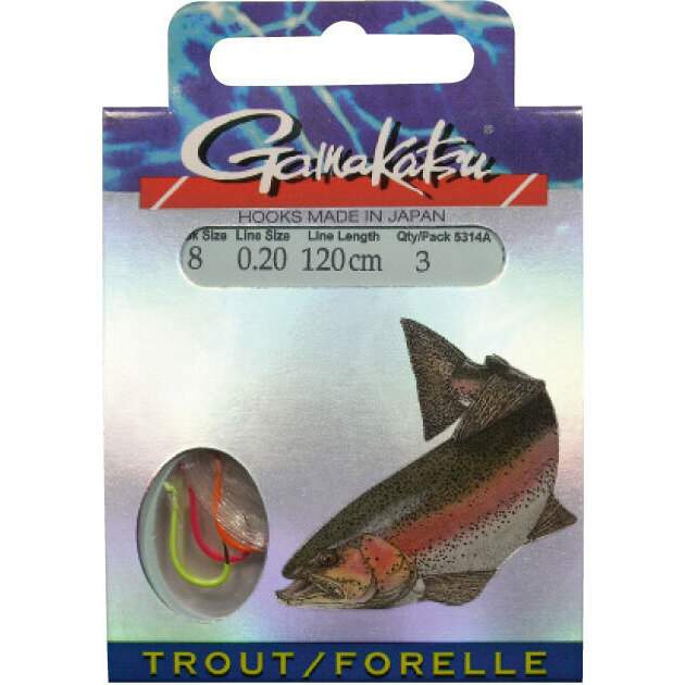 Gamakatsu BKD-5314A Trout Spiral H8 0.20mm