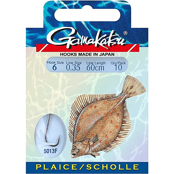 Gamakatsu BKD LS-5013F Platvis Onderlijn 60cm H4 0.35mm