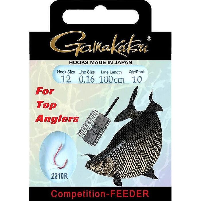 Gamakatsu BKS LS-2210R Brasem Feeder Onderlijn 100cm H10 0.18mm