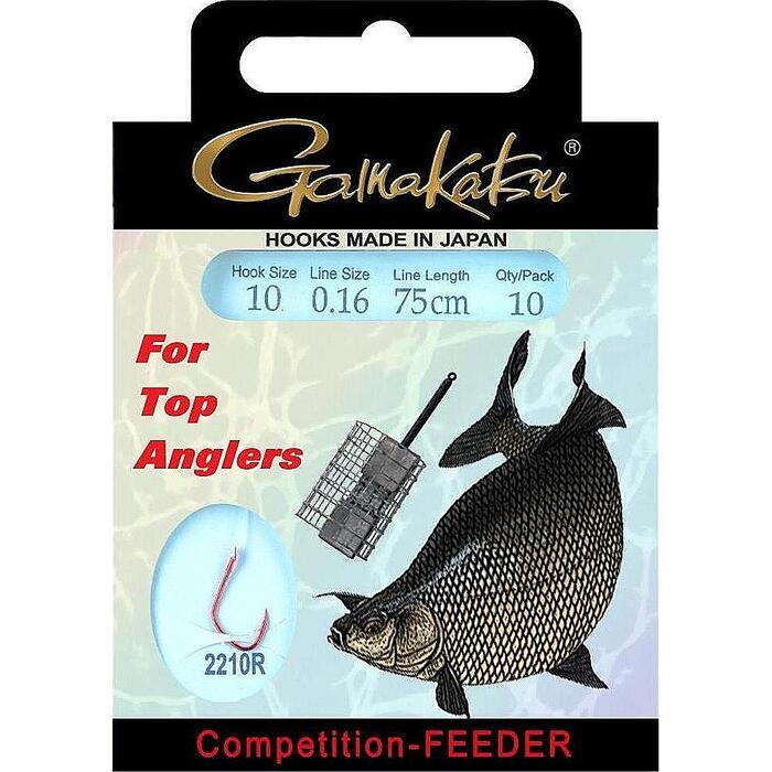 Gamakatsu BKS LS-2210R Brasem Feeder Onderlijn 75cm H10 0.16mm