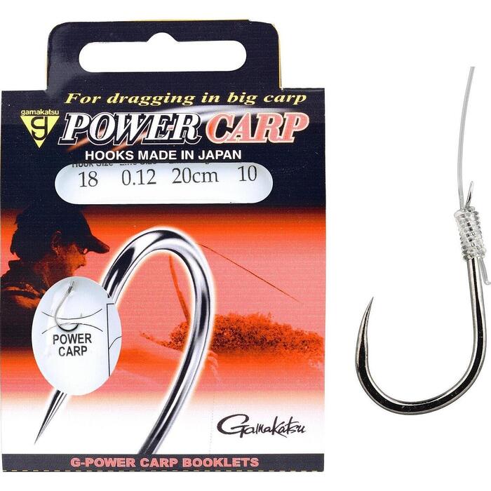 Gamakatsu BKS-PowerCarp Barbless Onderlijn 20cm H14 0.16mm