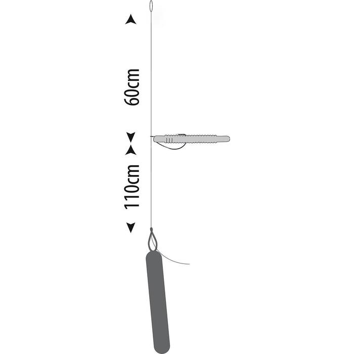 Gamakatsu Dropshot Rig Worm EWG 0.35mm #1 2st