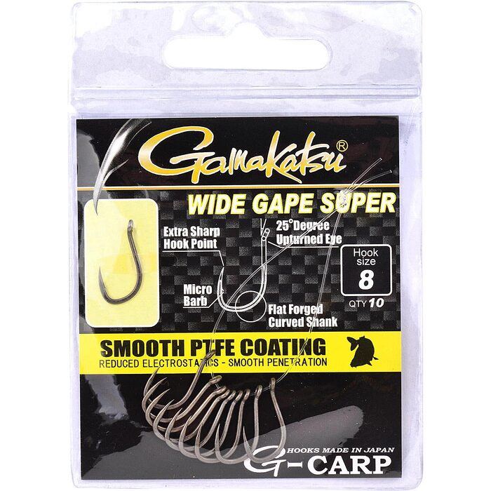 Gamakatsu G-Carp PTFE-coated Wide Gape Super #6