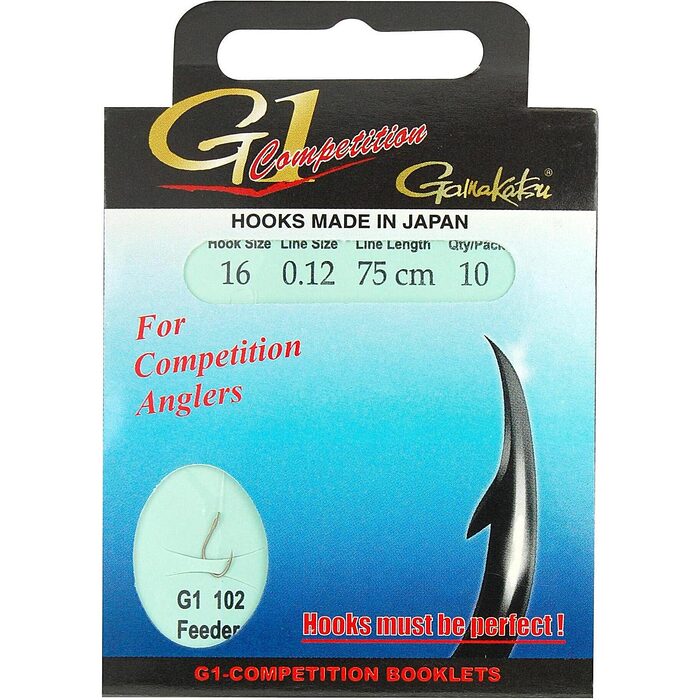 Gamakatsu G1-102 Feeder Onderlijn 75cm H10 0.16mm