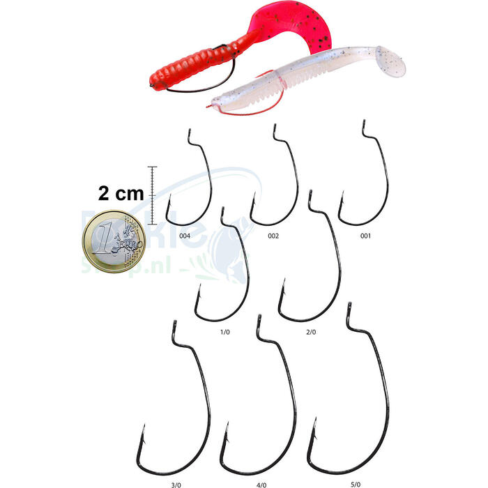 Gamakatsu Hook Worm Offset EWG NS Black #1/0