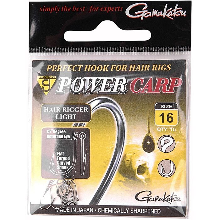 Gamakatsu Power Carp Hair Rigger Light Barbless H16
