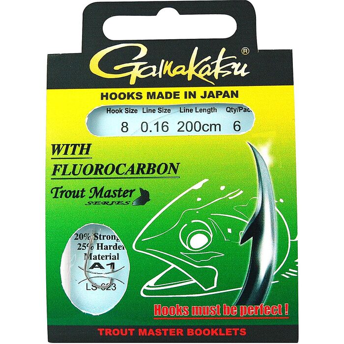 Gamakatsu TM LS-623N FC Forel Onderlijn 200cm H6 0.18mm