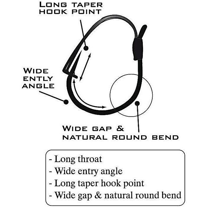 Gamakatsu Worm 318 Wacky Weedless #2/0