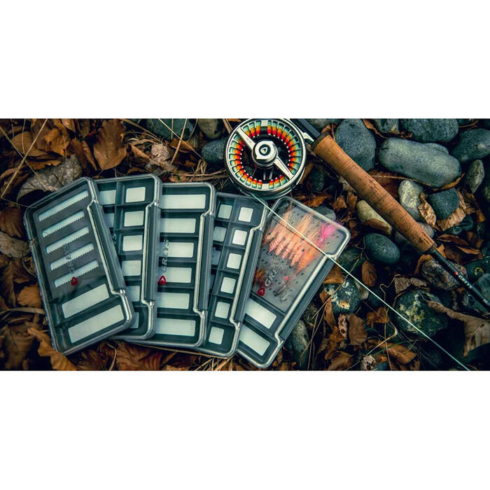 Greys Slim Waterproof Fly Box 18 Compartments