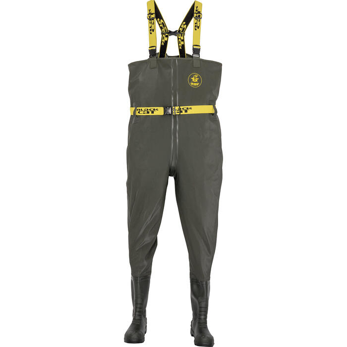 Black Cat Groen waadpak met laarzen 46