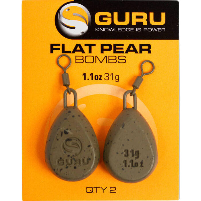 Guru Flat Pear Lead 15gr 2pcs