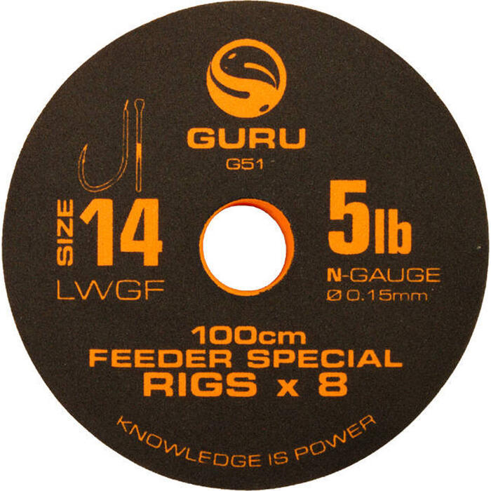 Guru Lwgf Feeder Special Rig 1m 0.15mm H14