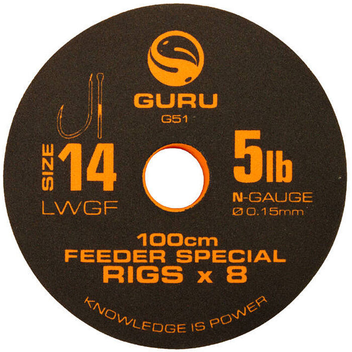 Guru Lwgf Feeder Special Rig 1m 0.13mm H16