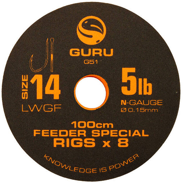 Guru Lwgf Feeder Special Rig 1m 0.13mm H18