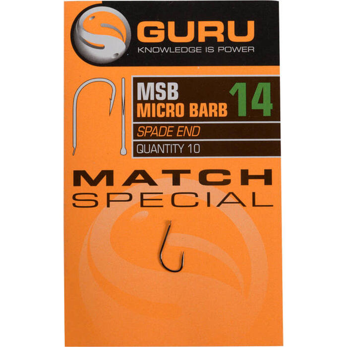 Guru Match Special hook size 14 (Barbed/Spade End) 