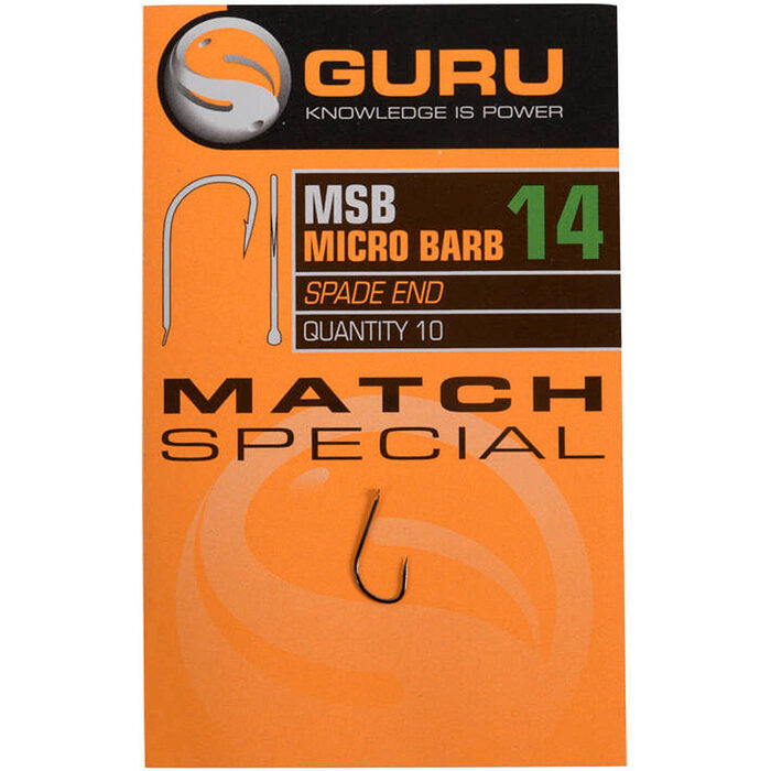 Guru Match Special hook size 16 (Barbed/Spade End) 