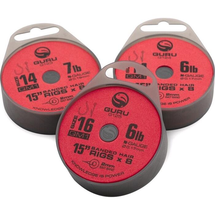 Guru Ready Rig Bait Bands QM1 38cm 0.19mm H12