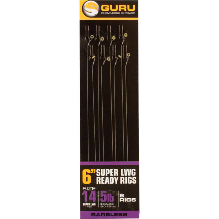 Guru Super LWG Ready Rigs 15cm 0.15mm H12