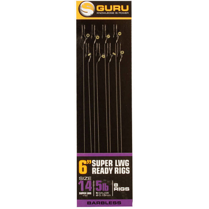 Guru Super LWG Ready Rigs 15cm 0.13mm H18