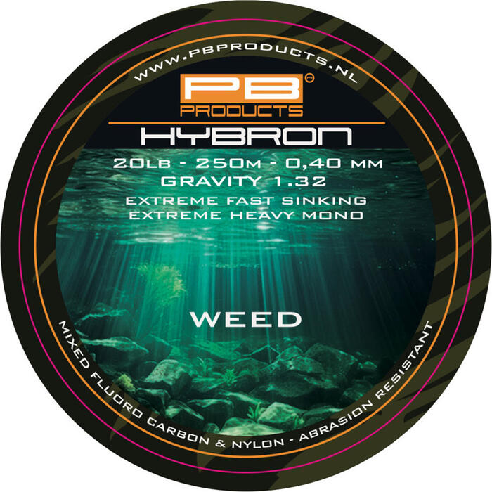 PB Products Hybron 0.40mm 20LB Weed 250m