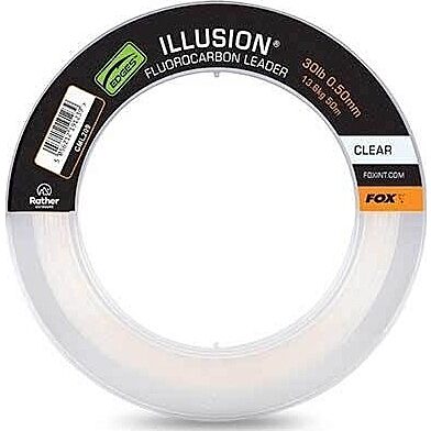 Fox Illusion Fluorocarbon Leader 40lb 0.60mm x 50m - Clear