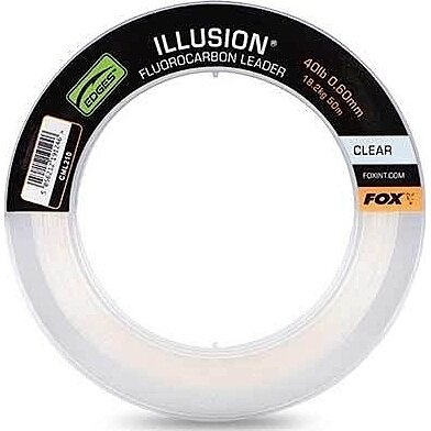 Fox Illusion Fluorocarbon Leader 40lb 0.60mm x 50m - Naturals Green