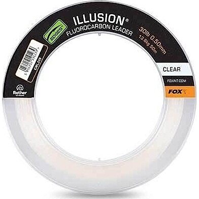 Fox Illusion Fluorocarbon Leader 40lb 0.60mm x 50m - Naturals Green