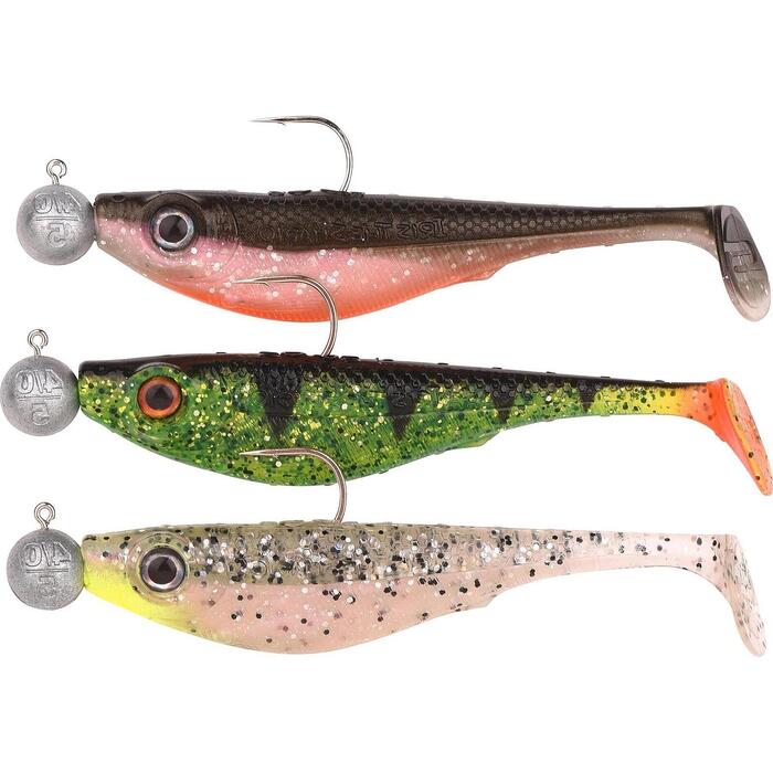 Spro Iris The Shad To Go 10cm 5gr Salt&Pepper/UV Perch/Olive