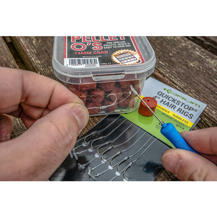 Korum Supersteel Big Fish Quickstop Hair Rigs 10cm H8 Barbed