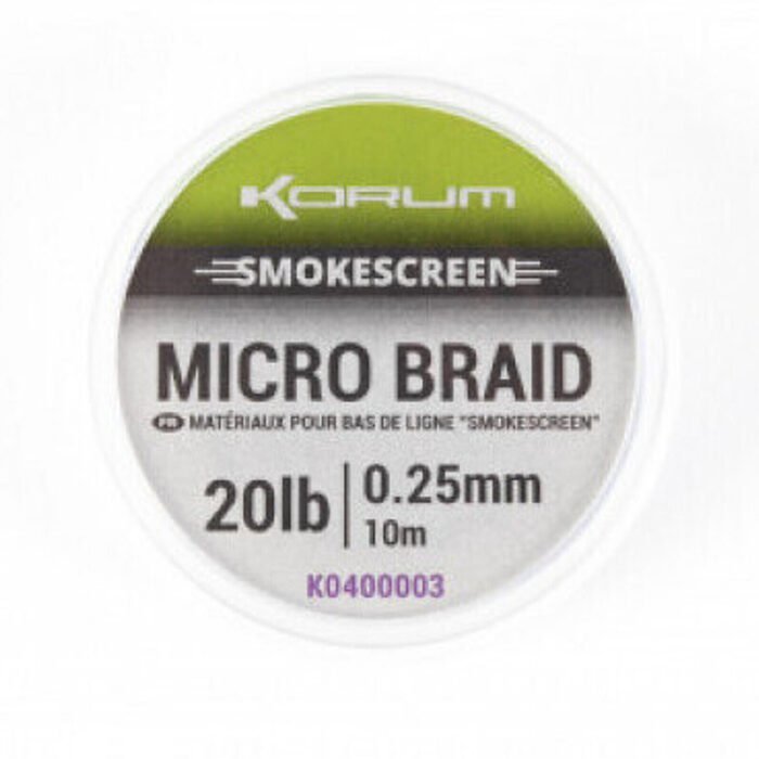 Korum Smokescreen Micro Braid 0.18mm 10m