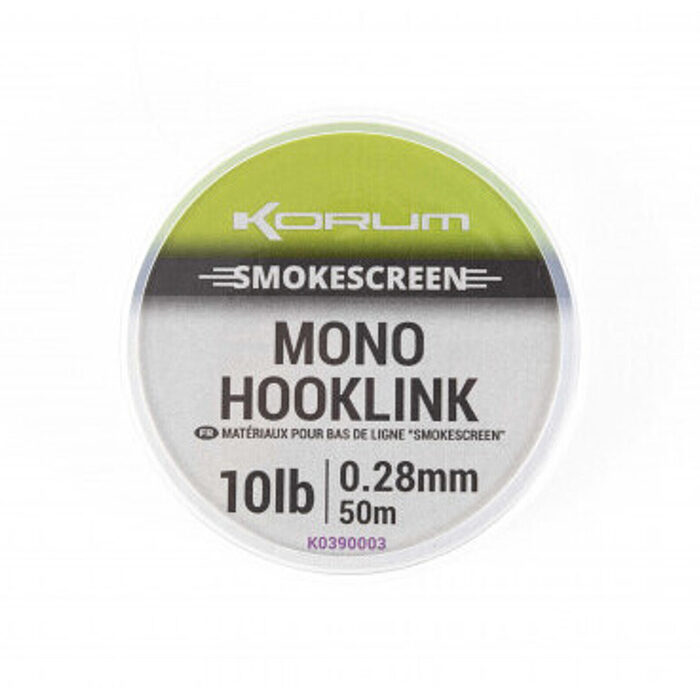 Korum Smokescreen Mono Hooklink 0.23mm 50m