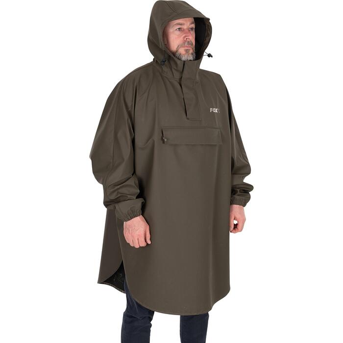 Fox Khaki Poncho One Size