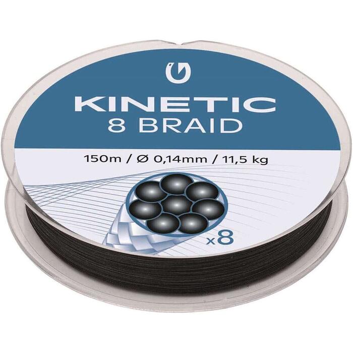 Kinetic 8 Braid Black 300m 0.40mm 37.0kg