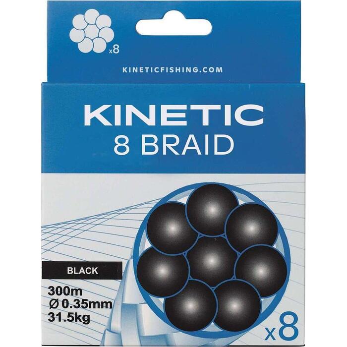 Kinetic 8 Braid Black 300m 0.40mm 37.0kg